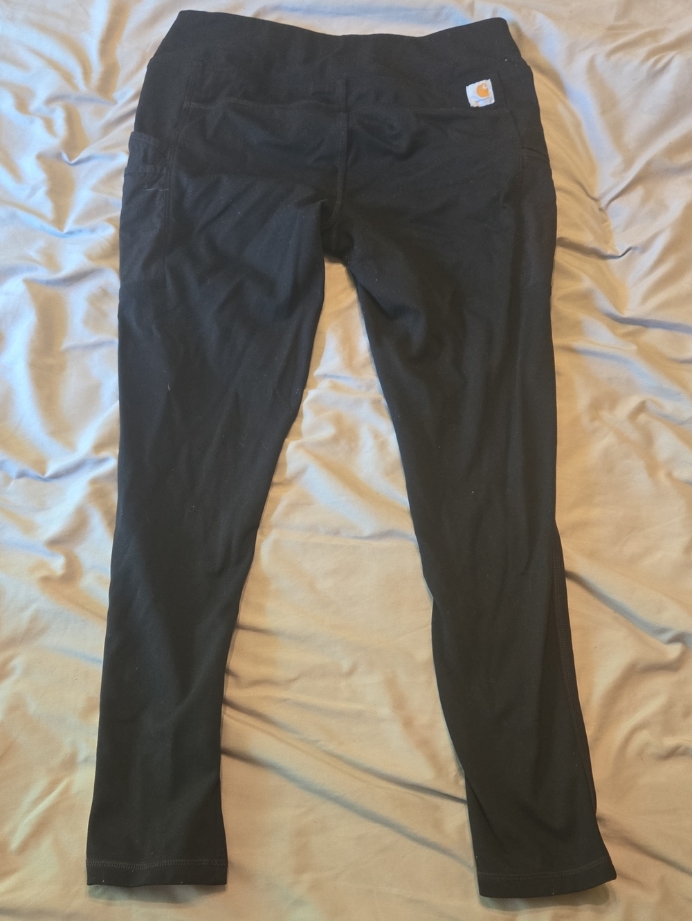 Carhartt Black Stretch Work Leggings with Logo Patch